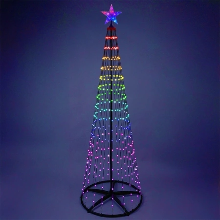 BOOM 210CM 370LED RGB ZWART FR - afbeelding 2