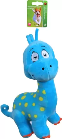 Boon Dino pluche 25cm blauw met piep