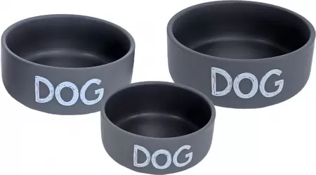 BOON Eetbak steen hond d16cm mat grijs - afbeelding 2