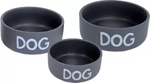 BOON Eetbak steen hond d16cm mat grijs - afbeelding 2