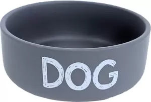 BOON Eetbak steen hond d19cm mat grijs - afbeelding 1