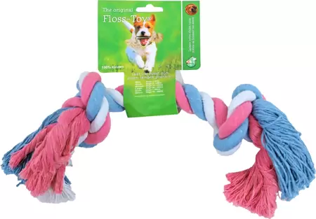 Boon Flossy-toy blauw/roze/wit groot