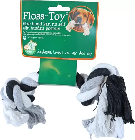 Boon Flossy-toy zwart/wit middel