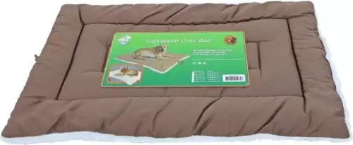 Boony Ligkussen cozy duo brn/wit l88b55cm - afbeelding 3