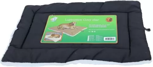 Boony Ligkussen cozy duo grijs/wit l75b47cm - afbeelding 1