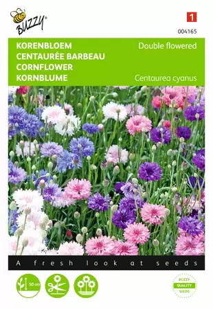 BUZZY Centaurea cyanus dubbelbloem g 1.5g