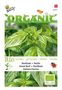 BUZZY Organic basilicum genovese 1g