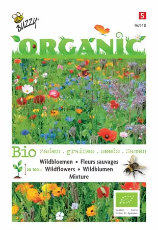 BUZZY Organic wildbloem mengsel 2g