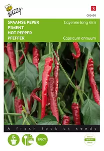 BUZZY Peper cayenne-spaanse lange rd 1.5g