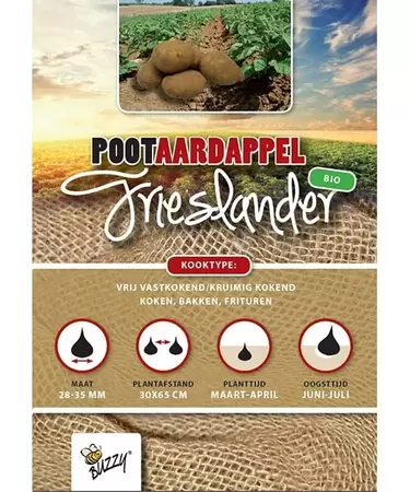 BUZZY Pootaardappel bio frieslander 1kg