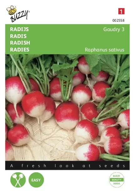 BUZZY Radijs gaudry 3 rond rood 10g