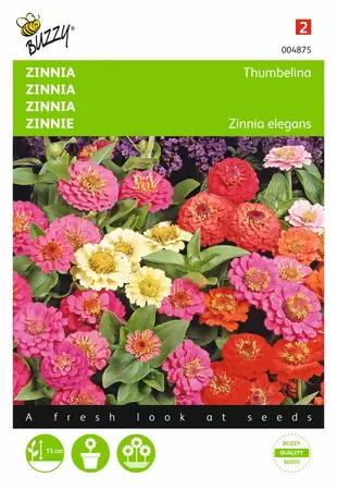 BUZZY Zinnia elgegans thumbelina mx 0.75g