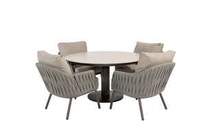 Cannes/Sarah Low dining set 4-persoons