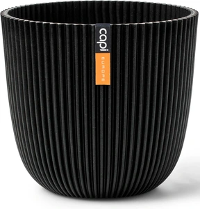 CAPI EUROPE Pot bol groove d13h12cm zwart