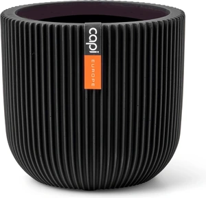 CAPI EUROPE Pot bol groove d9h8cm zwart