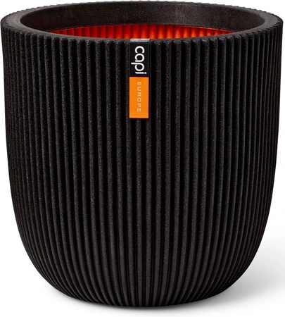 CAPI EUROPE Pot bol groove nl d35h34cm zwart