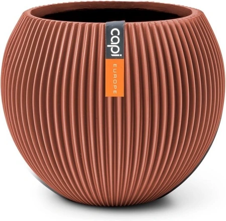 CAPI EUROPE Vaas bol groove d30h25 merlot rood