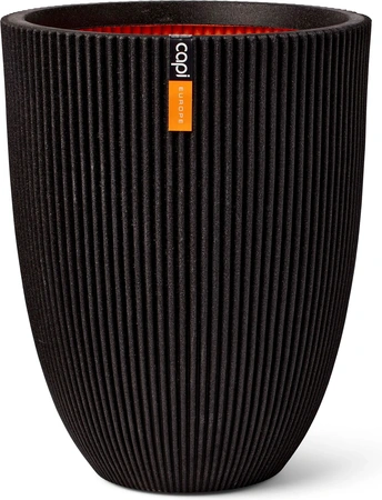 CAPI EUROPE Vaas elegant groove nl d34h46cm zwt