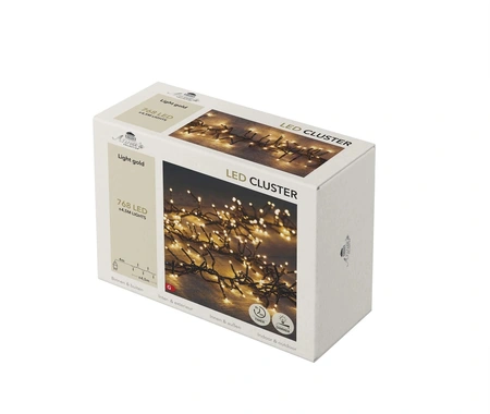 Clusterverlichting 768l 4.5m l.goud - afbeelding 1
