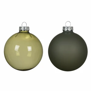 DECORIS Kerstbal glas d10cm rsmrn 3st - afbeelding 2