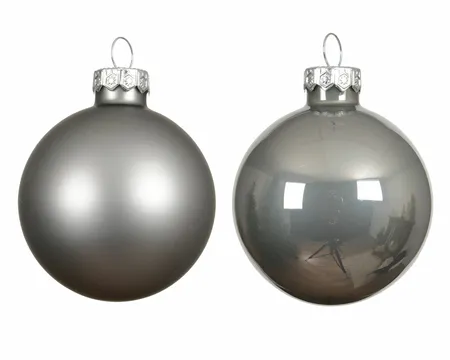 DECORIS Kerstbal glas d3.5cm zacht grs 16st - afbeelding 2