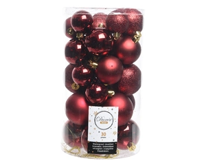 DECORIS Kerstbalmix plc d6cm 30st bld - afbeelding 2
