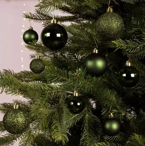 DECORIS Kerstbalmix plc d6cm 30st dengrn - afbeelding 2