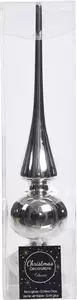 DECORIS Piek glas d6h26cm glans zilver