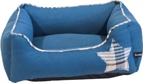 Divan star blauw/ruit 40cm