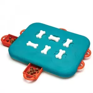 Dog casino l31.5b26h4.5cm turq/rnj - afbeelding 3