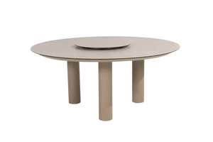 Donato low dining table 160 cm. (H69) ceramic print with 3 legs latte - afbeelding 2