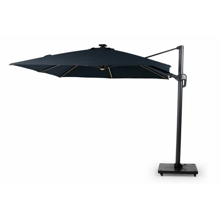 Duraflex LED Zweefparasol 300 x 300 cm Charcoal - afbeelding 1