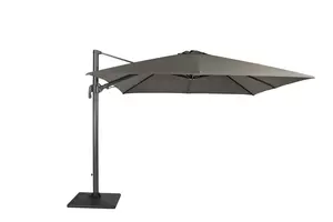 Durasol Zweefparasol 300 x 300 cm Antraciet