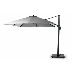 Durasol Zweefparasol 300 x 300 cm Lichtgrijs - afbeelding 1