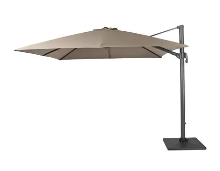 Durasol Zweefparasol 300 x 300 cm Taupe