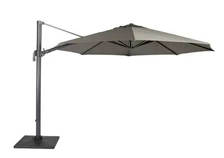 Durasol Zweefparasol 350 cm Ø Antraciet