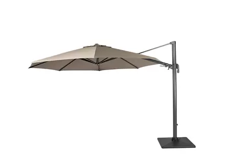 Durasol Zweefparasol 350 cm Ø Taupe