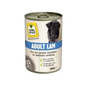 Ecostyle Hond vitaalvlees lam 400g