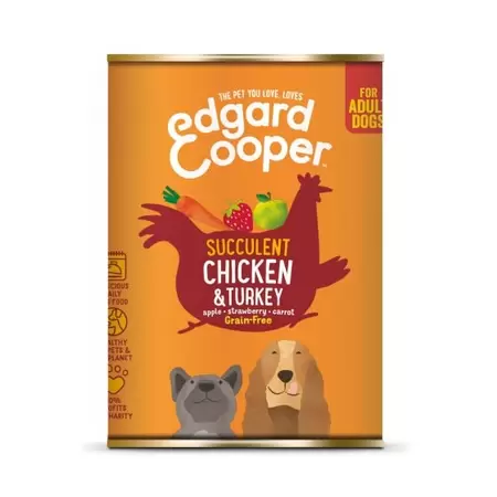 Edgar&Cooper Hond blik kip 400gr