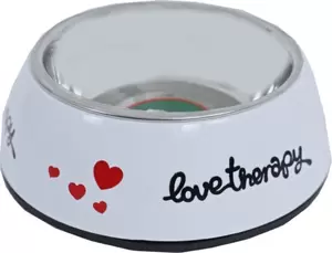 Eetbak kat pl./rvs love ther. 14cm