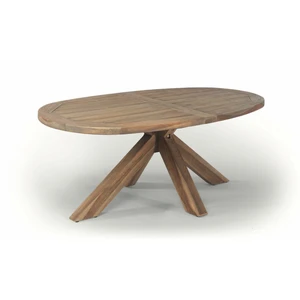 Eettafel Yukon Ovaal 200cm Teak 200x110x77 - afbeelding 1