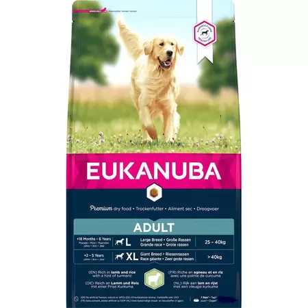 Eukanuba Adult large lam/rijst 12kg