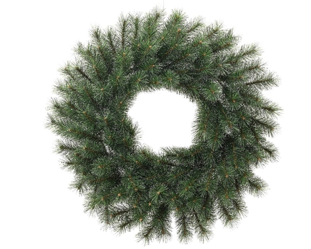 EVERLANDS Malmo krans d65h8cm groen/wit - afbeelding 1