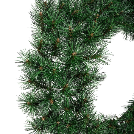 EVERLANDS Malmo krans d65h8cm groen/wit - afbeelding 2