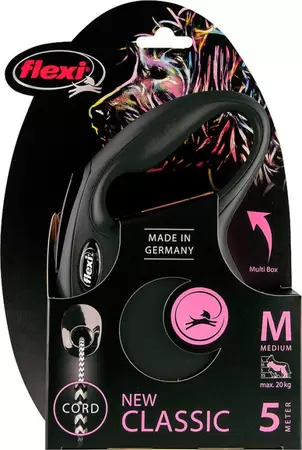 FLEXI Rollijn classic touw M 5mtr zwart - afbeelding 2
