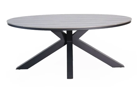 Flores Dining Table 200 x 110 cm Charcoal