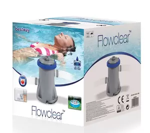 Flowclear cartridge filterpomp 1,2 m³/u - afbeelding 2