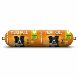 Fokker Hond meat roll kip en zalm 800g