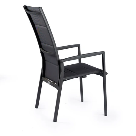 Foxx Alu High Back Stackable Adjustable Chair Charcoal - afbeelding 2