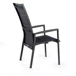 Foxx Alu High Back Stackable Adjustable Chair Charcoal - afbeelding 2